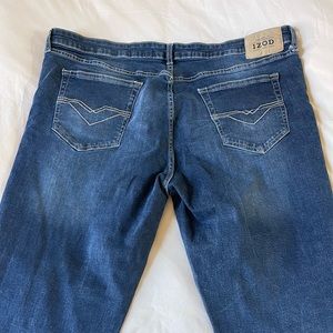 Izod blue jeans stretch 40x30 slim straight